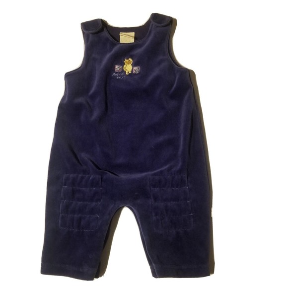 Disney Classic Pooh Baby Overall VelvetStraps Closure Purple Size 3 M